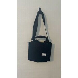 Niction x The Crimie Black Corduroy Shoulder Tote Bag Adjustable Strap Casual